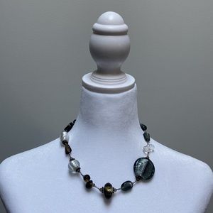 Venetian Glass Stones Necklace.